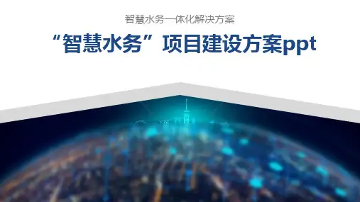 “智慧水务”项目建设方案ppt
