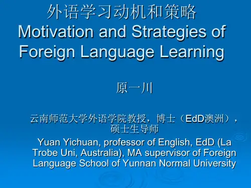 外语学习动机和策略