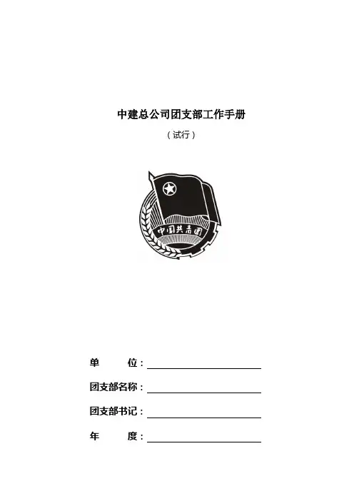 中建总公司团支部工作手册