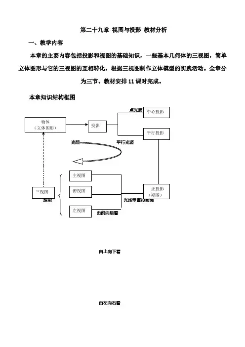 视图与投影教材分析