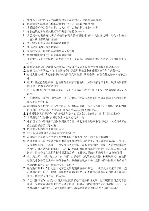 外国美术史考试资料.doc