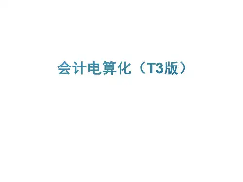 教学课件 会计电算化(T3版)吴光友