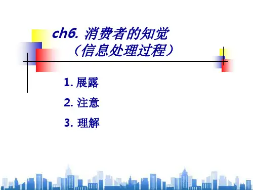 消费者的知觉(ppt 39页)PPT学习课件