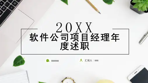 软件公司项目经理年度述职