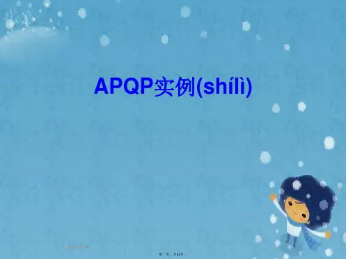 APQP实例
