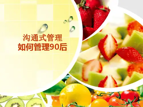 90后管理方法PPT