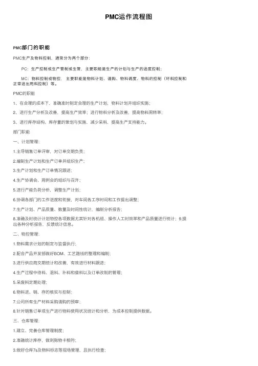 PMC运作流程图