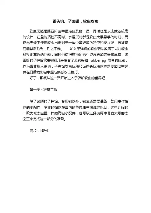 铅头钩、子弹铅，软虫攻略