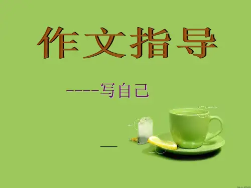《介绍自己》的作文指导课件