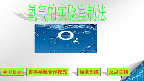 鲁教版九年级上册化学 4.3 到实验去：氧气的实验室制取与性质 课件 (共20张PPT)