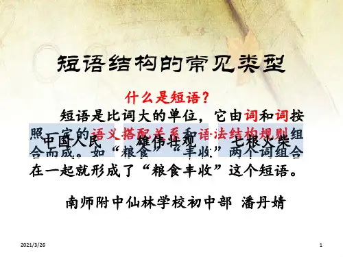 《短语结构类型》PPT课件