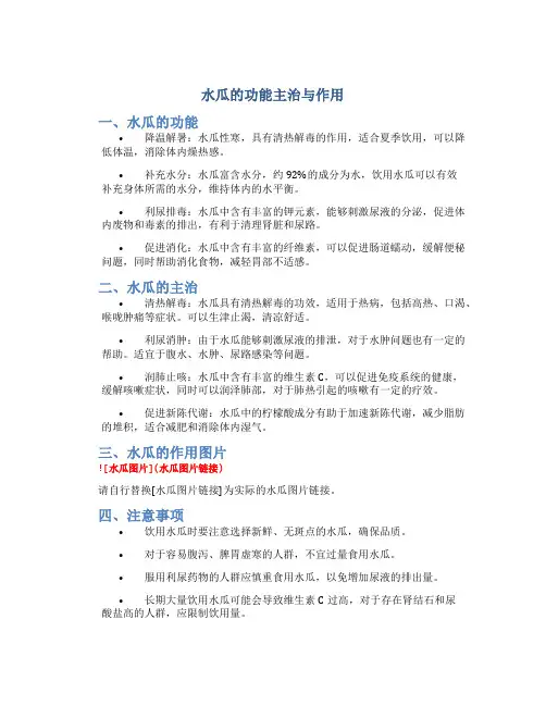 水瓜的功能主治与作用图片