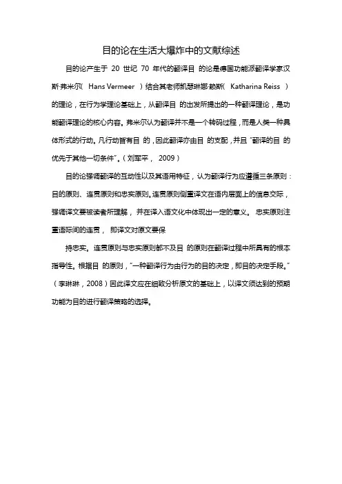 目的论在生活大爆炸中的文献综述