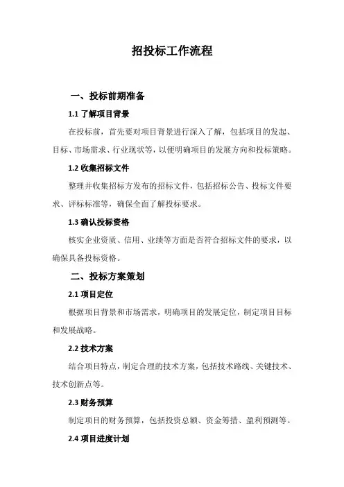 招投标工作流程