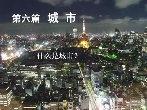 高一地理教学ppt 专题19 城市(土地利用的)空间结构