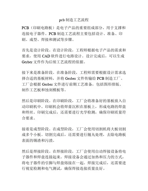pcb制造工艺流程
