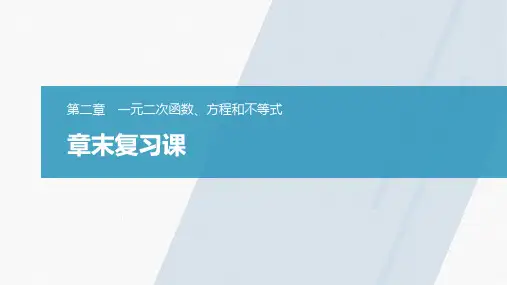 高中数学新教材同步必修第一册 第2章 章末复习课
