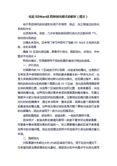 佳能5DMarkII四种测光模式的解析（图文）