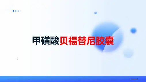 甲磺酸贝福替尼胶囊2024课件