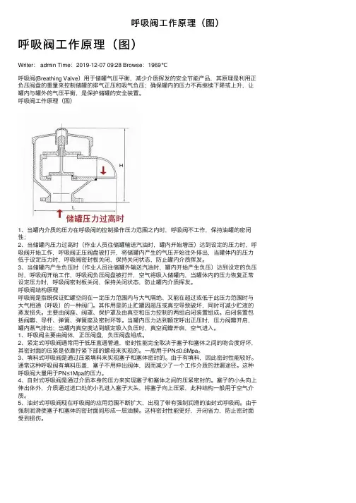 呼吸阀工作原理（图）
