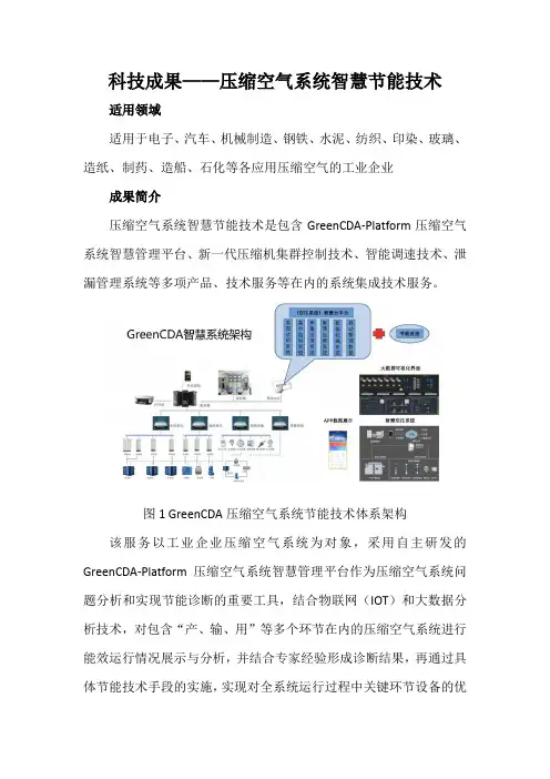科技成果——压缩空气系统智慧节能技术