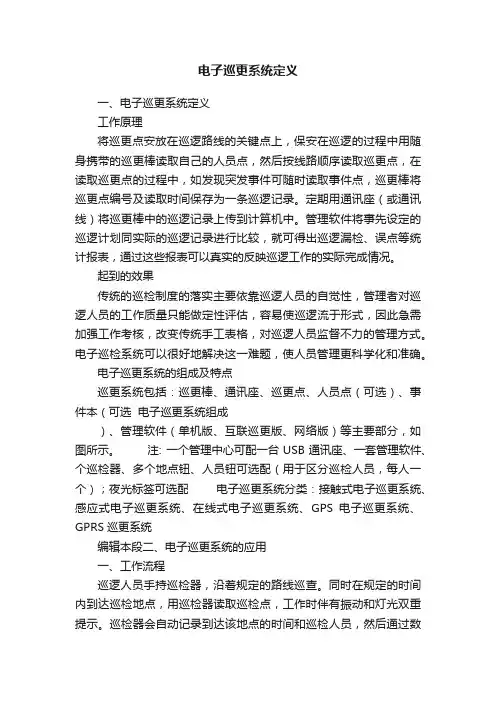 电子巡更系统定义