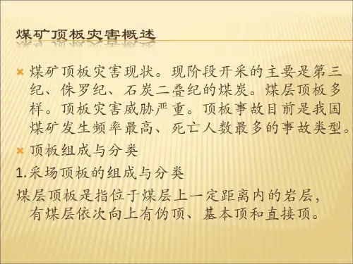 煤矿事故应急处置——顶板事故