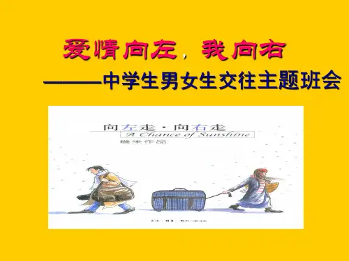 男女生交往主题班会ppt