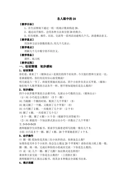 各人眼中的20
