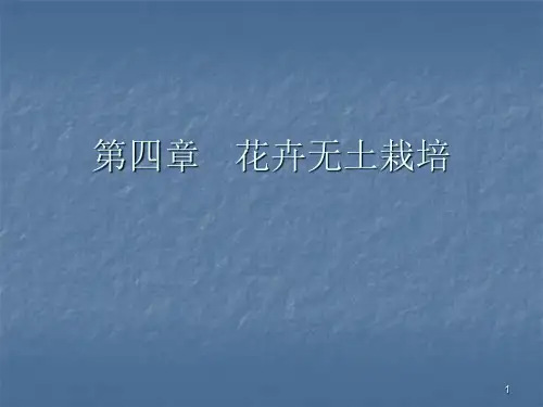 第四章花卉无土栽培PPT课件