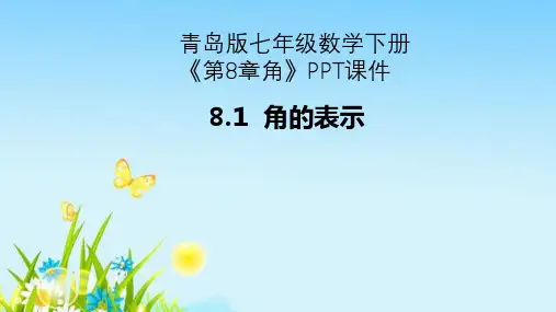 青岛版七年级数学下册《第8章角》PPT课件
