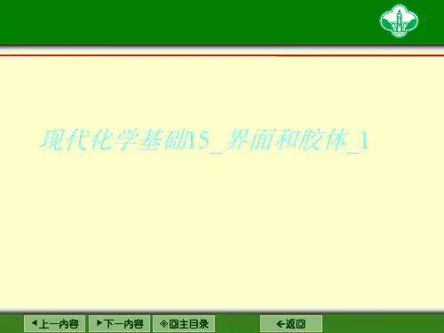 现代化学基础15_界面和胶体_1
