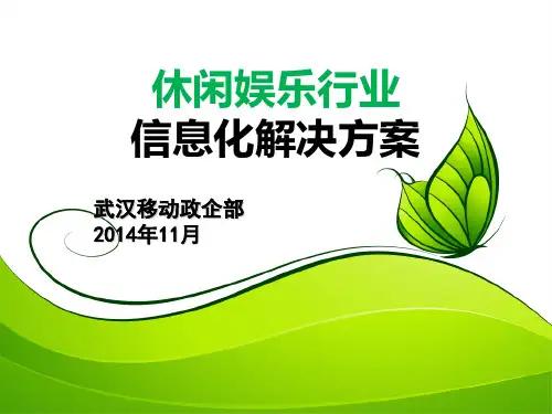 休闲娱乐行业信息化解决方案PPT课件【精编】