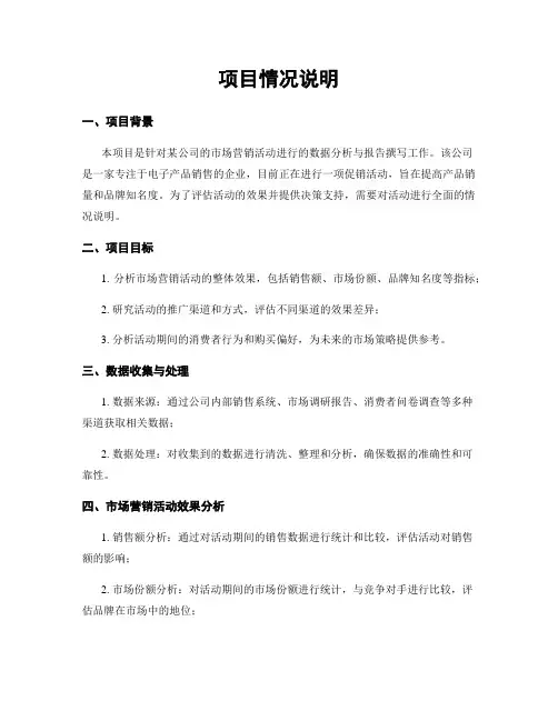 项目情况说明