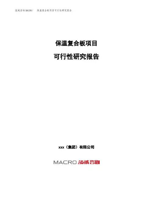 (投资参考建议模板)保温复合板项目可行性研究报告