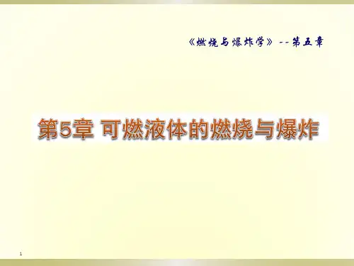 燃烧与爆炸理论第五章 可燃液体的燃烧与爆炸