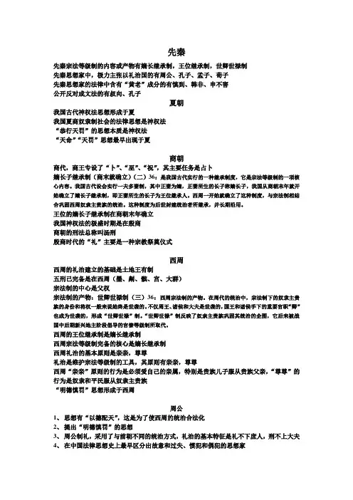 中国法律思想史