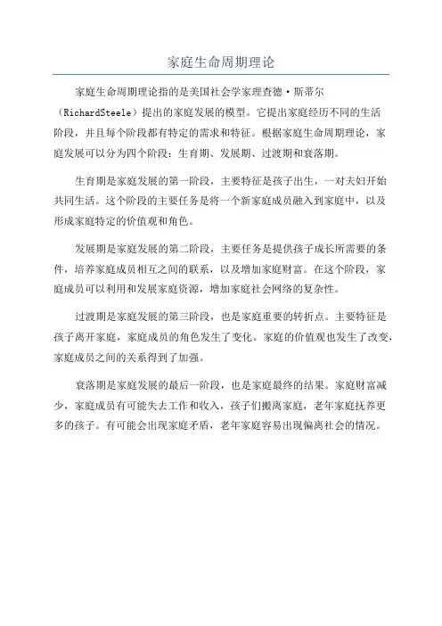 家庭生命周期理论