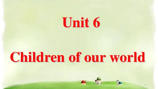 外研剑桥版英语六年级上册Unit 6 Children of our world 课件 2