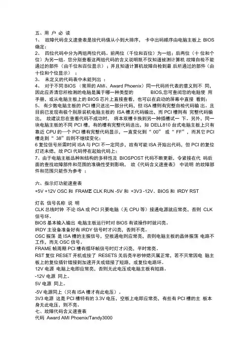 2019年奇冠电脑主板诊断卡