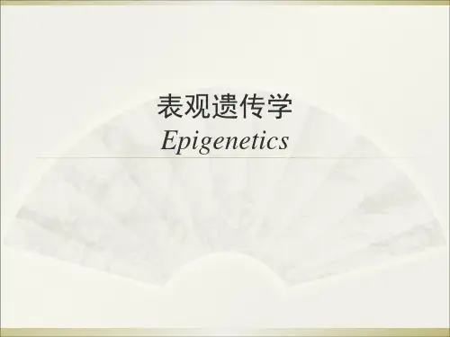 表观遗传学 - EpigeneticsPPT课件