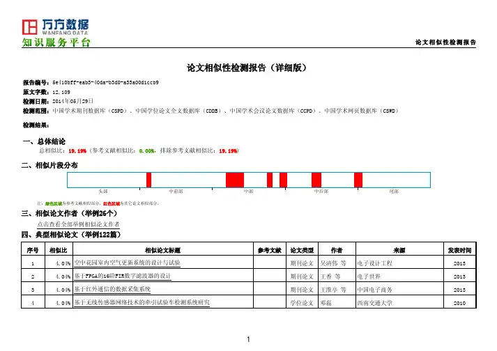 万方检测报告单