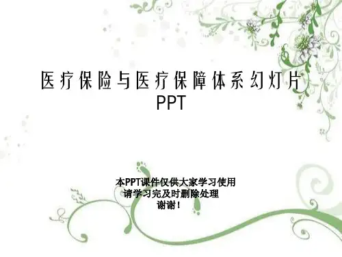 医疗保险与医疗保障体系幻灯片PPT