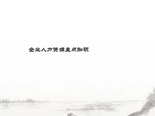 【案例】某企业人力资源盘点知识