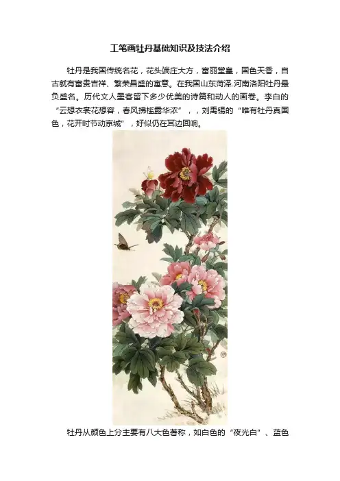 工笔画牡丹基础知识及技法介绍