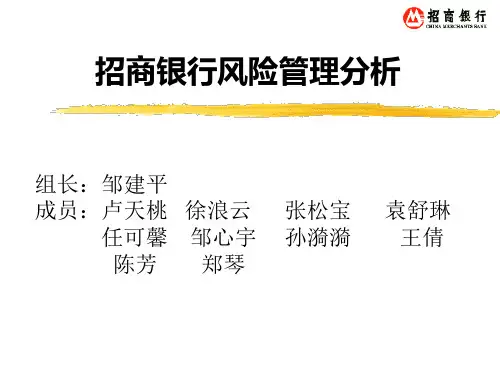 招商银行风险管理分析