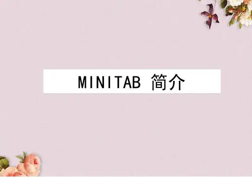 公司Minitab的培训教程(ppt 144页)