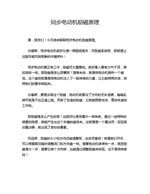同步电动机励磁原理