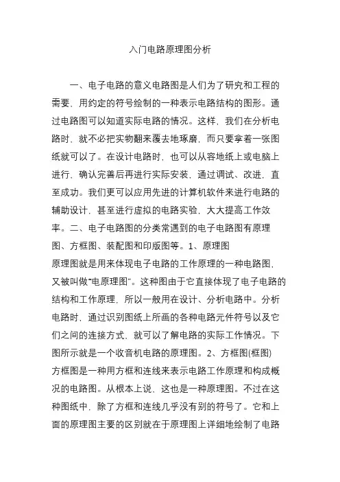 入门电路原理图分析