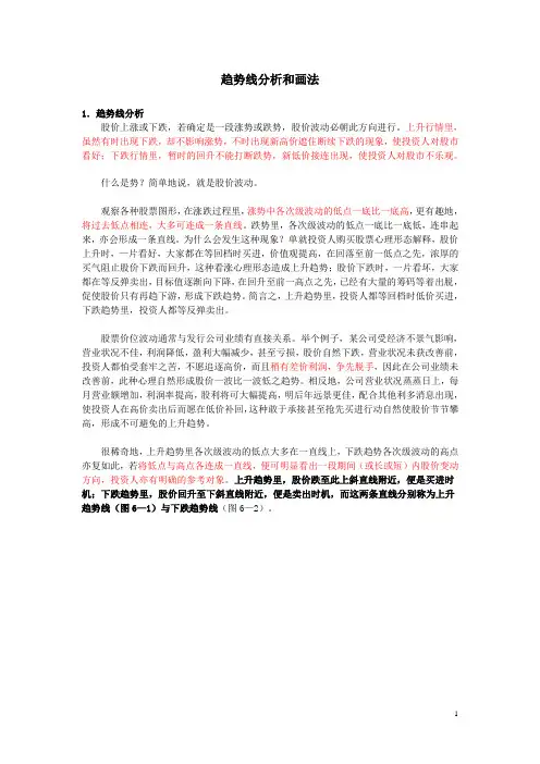 趋势线分析和画法